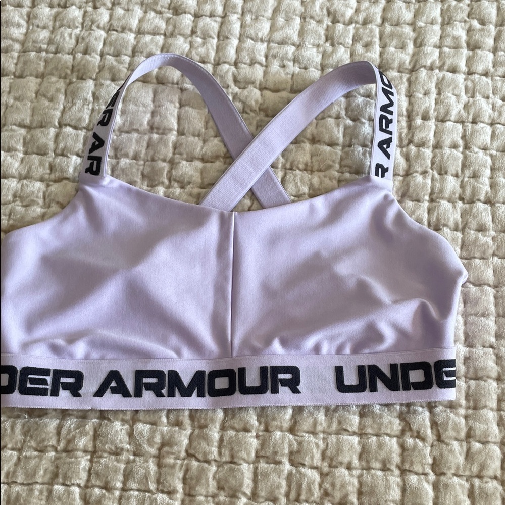 Under Armour Light Purple Cross-Back Sports Bra
